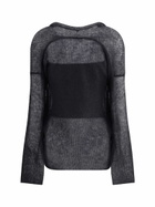 Giorgio Armani Double-breasted Cardigan And Top In A Wool And Mohair Blend Twin-set
