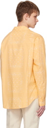 Jacquemus Yellow Le Raphia 'La chemise Luis' Shirt