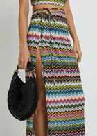 Missoni Zigzag Metallic-knit Cover-up Midi Skirt Multicoloured