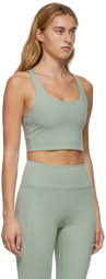 Girlfriend Collective Green Paloma Sport Bra