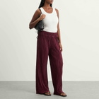 4th & Reckless Women's Plisse Trousers in Burgundy
