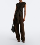 Lemaire Twisted belted barrel-leg jeans