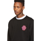 Clot Black Applique Sweatshirt