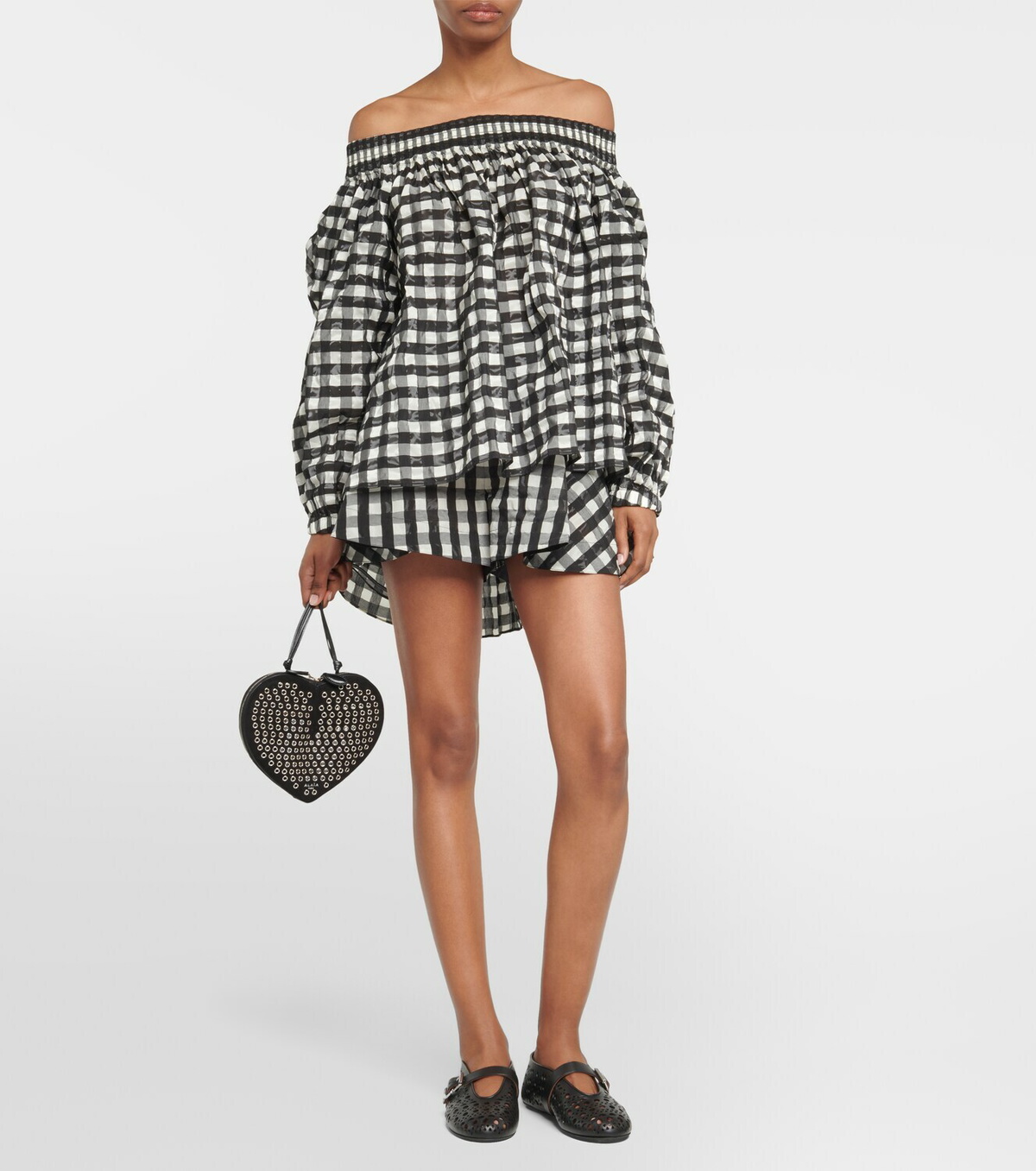 ALAÏA, Gingham Bra Top, Women