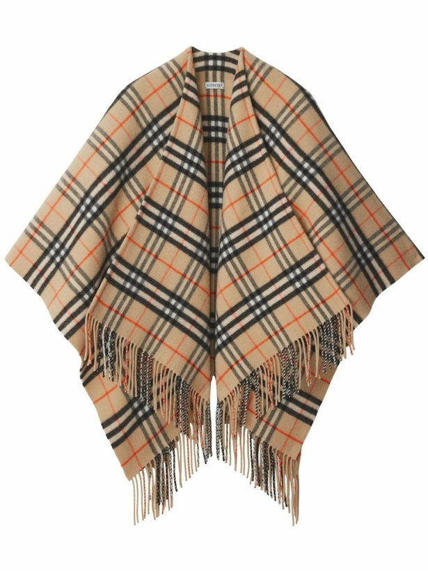 Photo: Burberry Check Cape