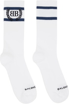 Balenciaga White Laurel Classic Socks