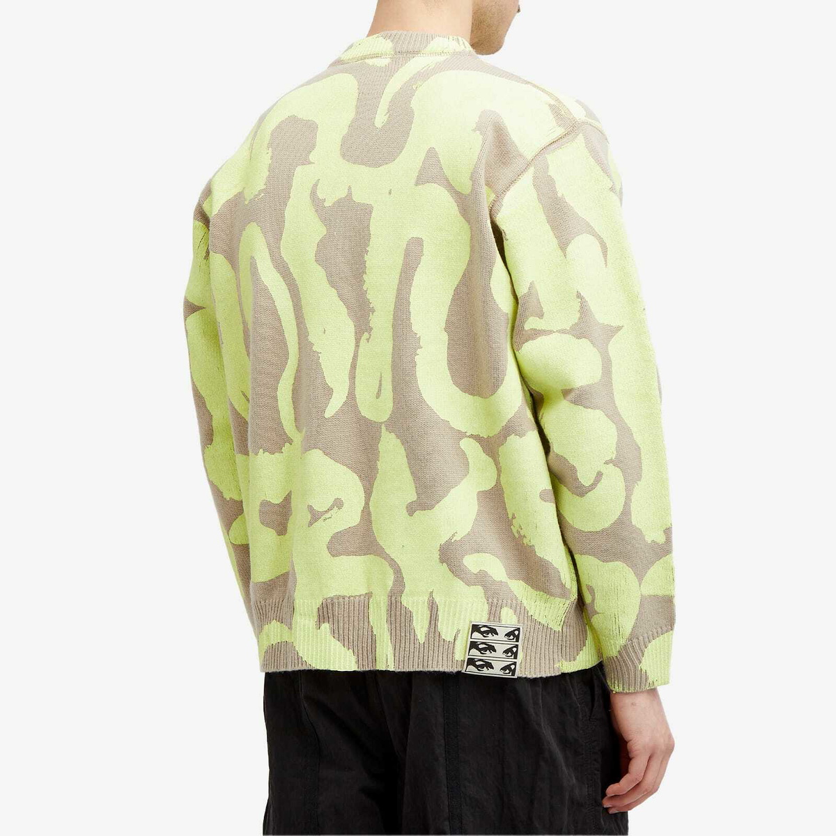 P.A.M. Men's Desert Text Sweater in Grey Green
