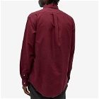 Polo Ralph Lauren Men's Garment Dyed Button Down Shirt in Harvard Wine