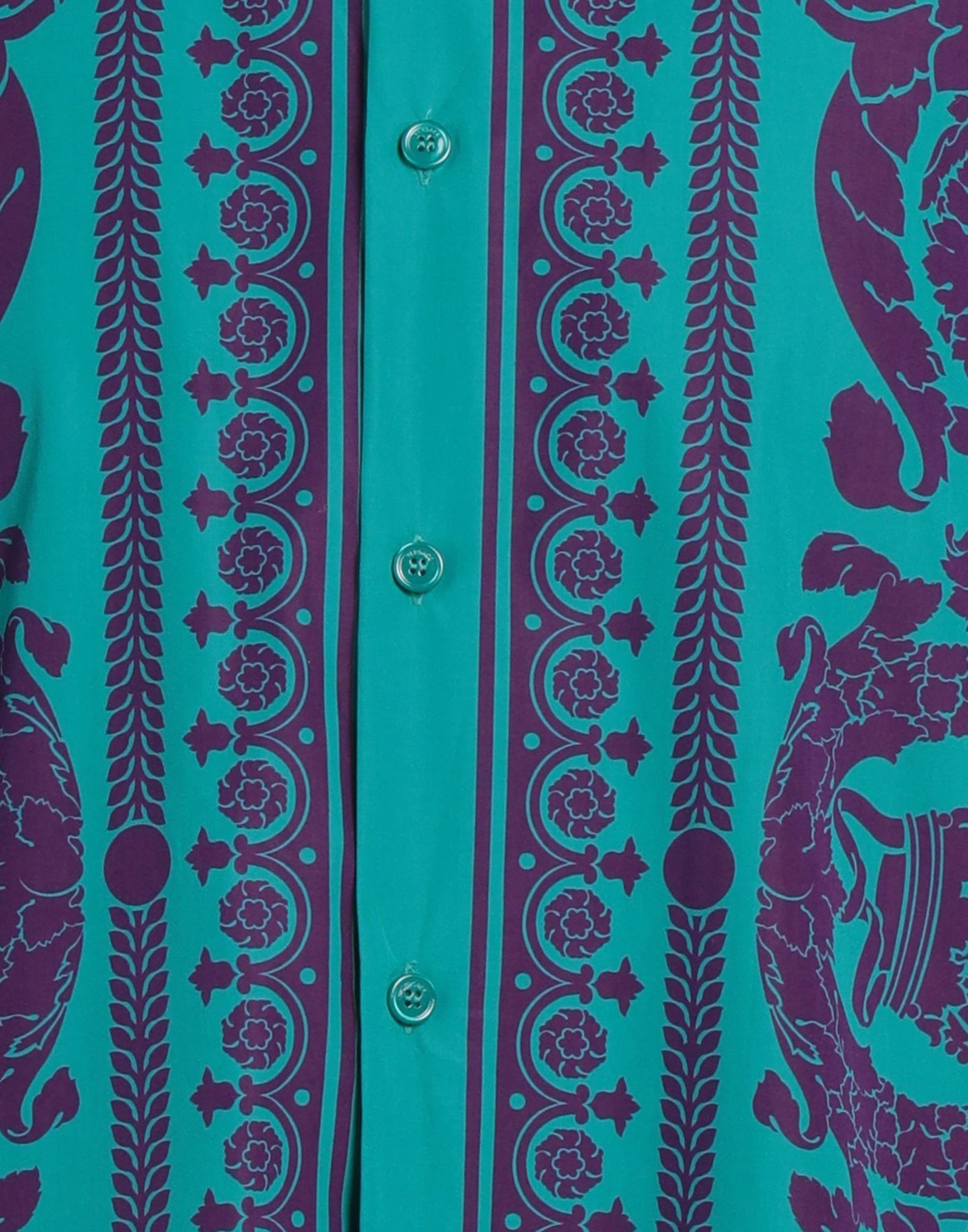Versace Mens Shirt Emerald in Green