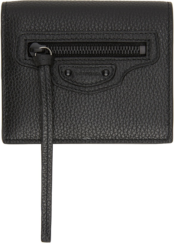 Photo: Balenciaga Black Neo Classic Flap Wallet