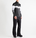 Bogner - Verti Printed Stretch-Jersey Half-Zip Base Layer - Black