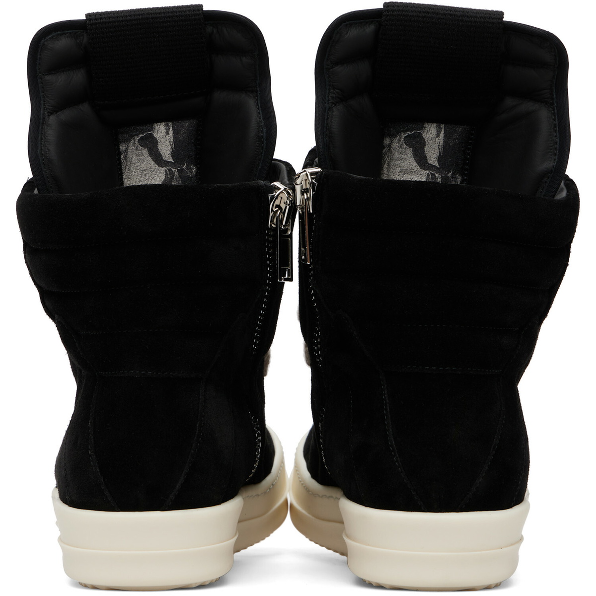Rick Owens Black Tower Jumbolaced Geobasket Sneakers