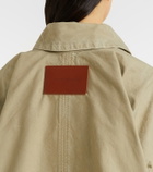 Victoria Beckham Hooded cotton canvas jacket