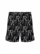 REPRESENT Initial Embroidered Cotton Shorts