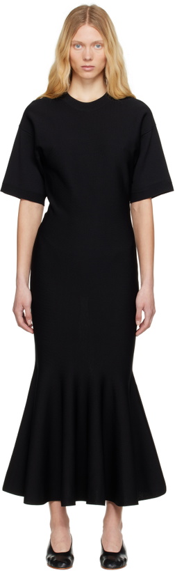 Photo: AMI Paris Black Godet Maxi Dress