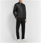Theory - Morrison Benji Slim-Fit Perforated Leather Jacket - Blue