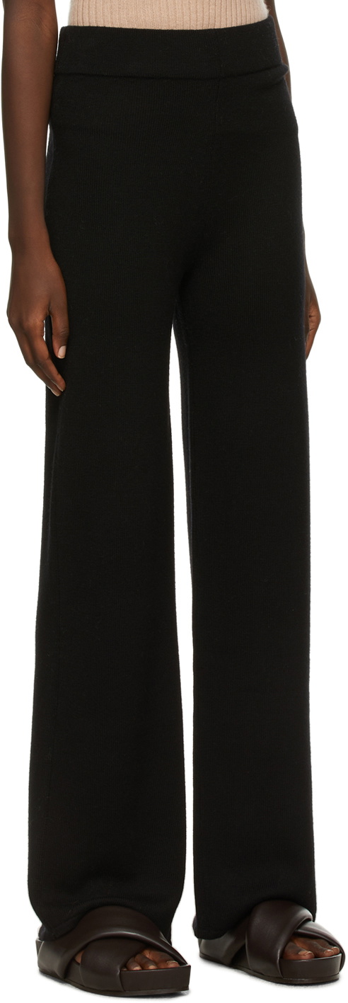 Max Mara Leisure Black Wool Lalla Lounge Pants