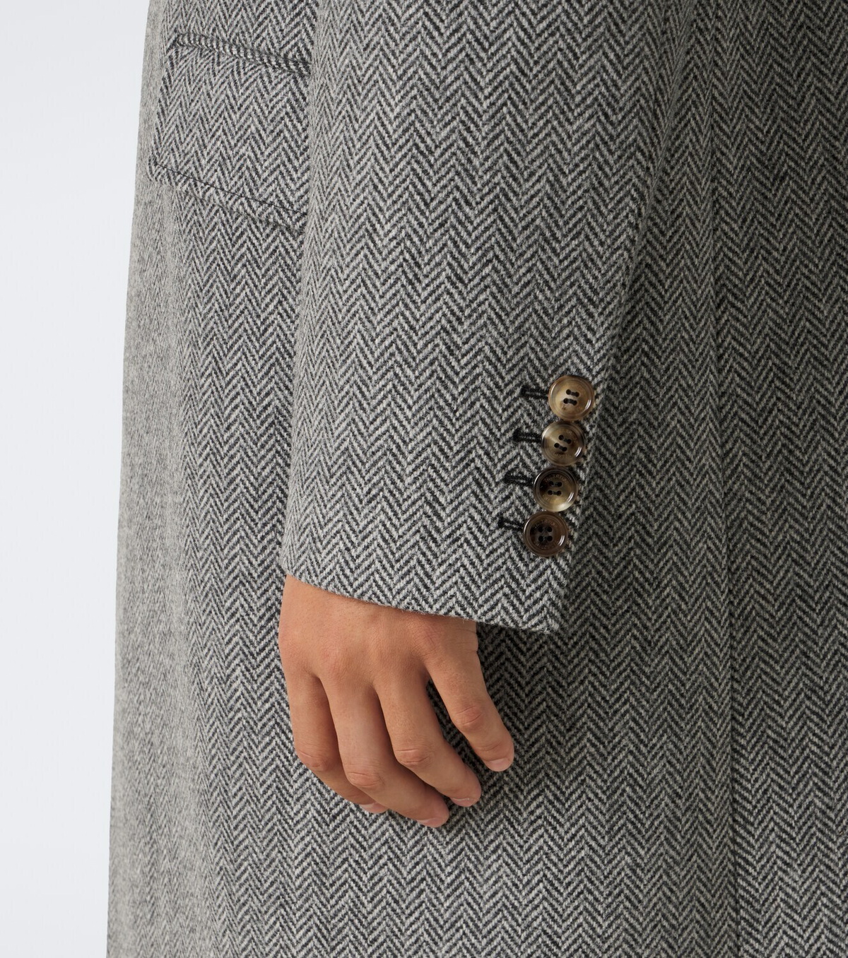 Valentino Herringbone virgin wool coat