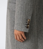 Valentino Herringbone virgin wool coat
