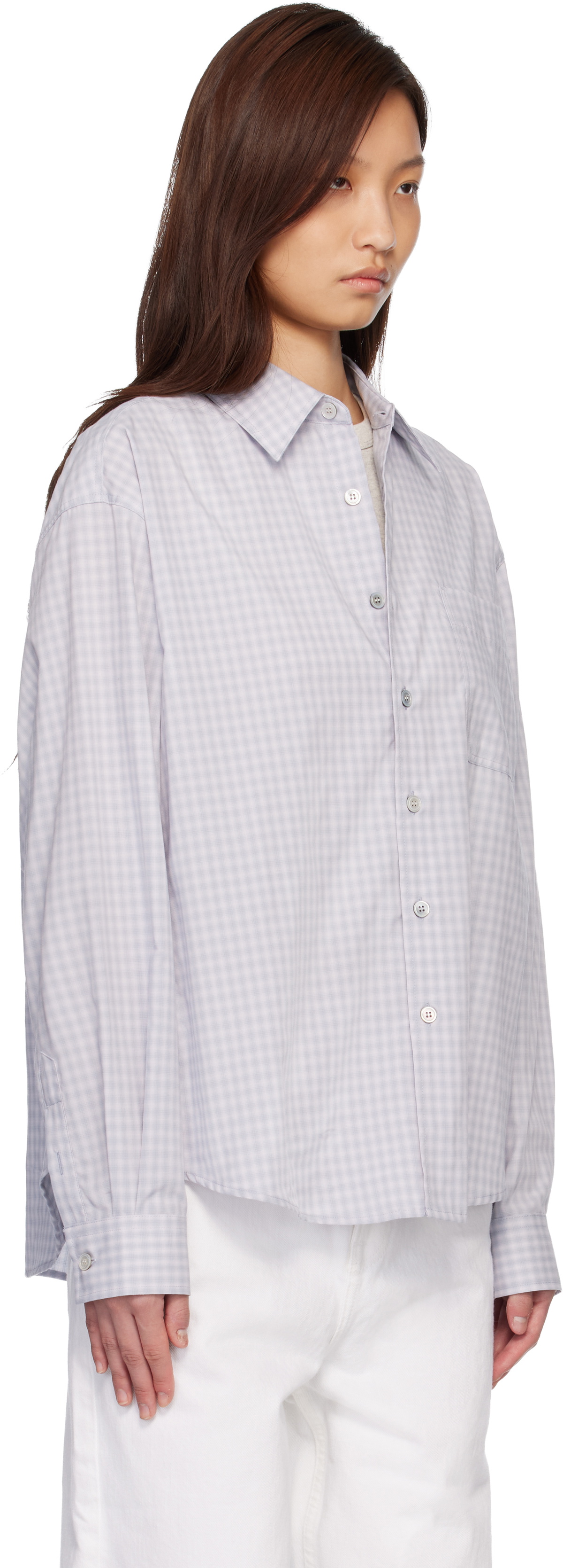 COOR Blue Micro Ombre Check Shirt
