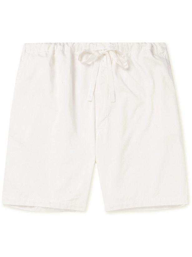 Photo: Cleverly Laundry - House Superfine Cotton Drawstring Pyjama Shorts - White