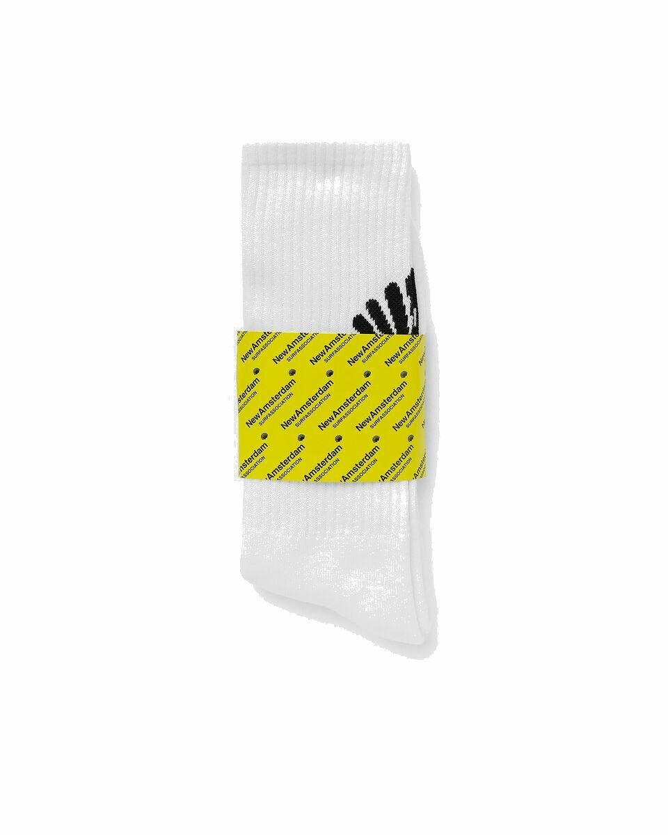 Photo: New Amsterdam Logo Socks White - Mens - Socks