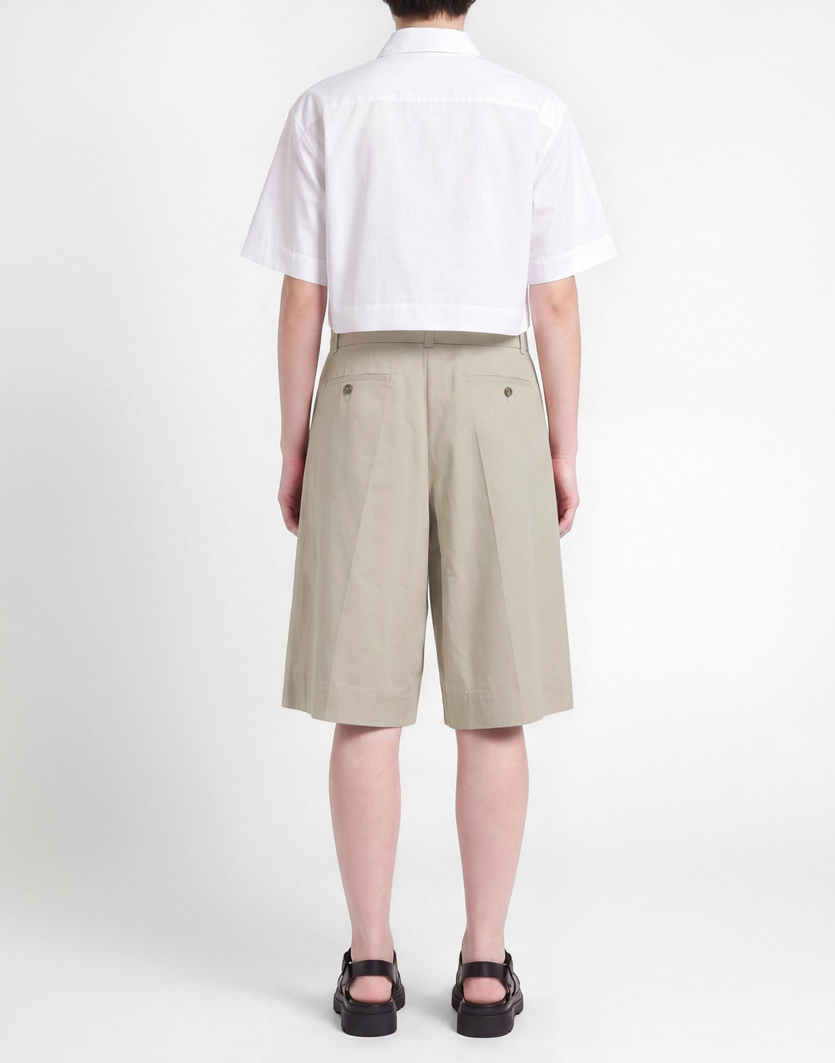 Roberto Collina Womens Shorts & Bermuda Shorts Sand