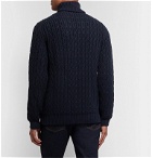 Tod's - Cable-Knit Merino Wool Rollneck Sweater - Blue