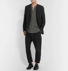 Isabel Benenato - Slub Cotton and Linen-Blend Cargo Trousers - Men - Black