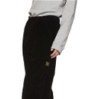 Raf Simons Black Corduroy Wide Fit Trousers