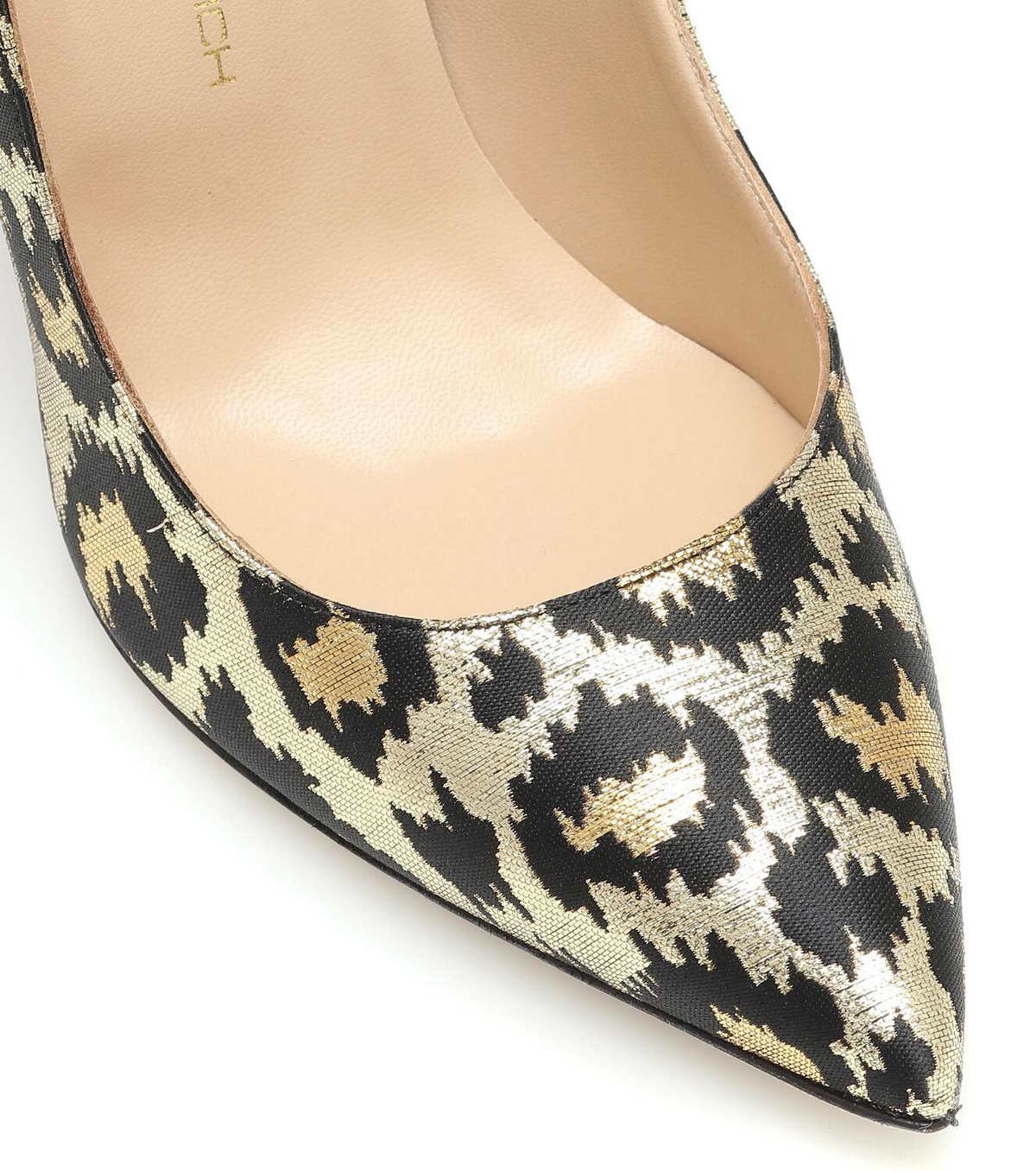 Alessandra Rich Leopard-print jacquard pumps