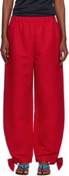 Caro Editions Red Coco With Bows Trousers