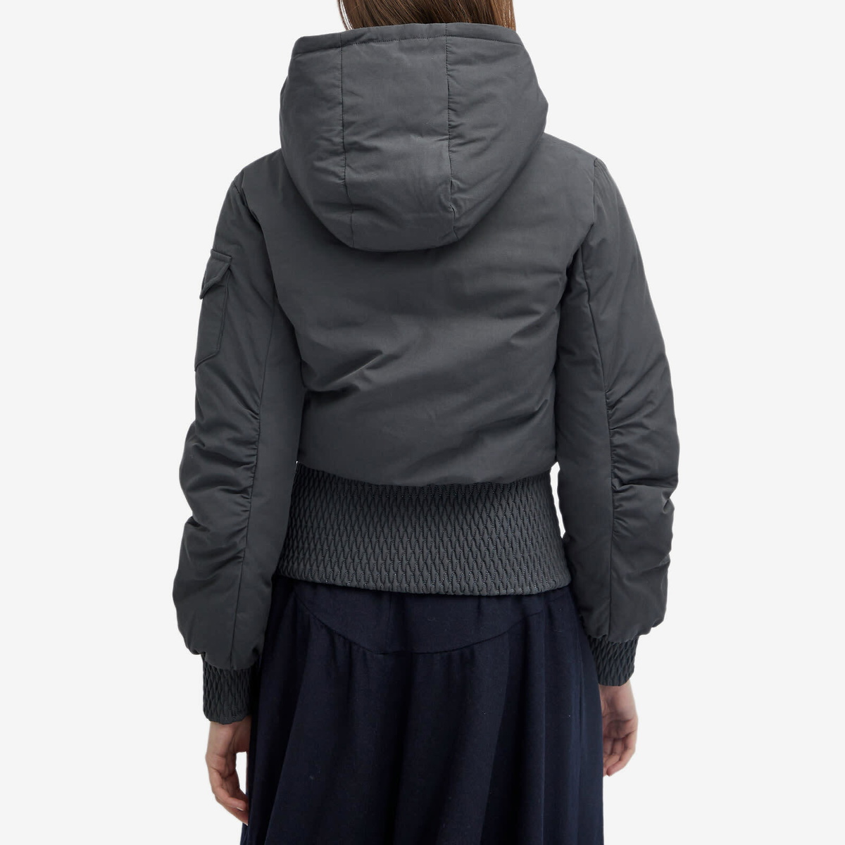 Peachy Den Women's Sandy Puffer Jacket in Graphite