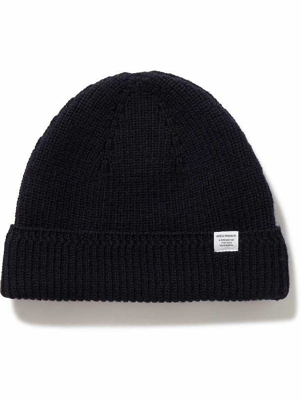 Photo: Norse Projects - Ribbed Wool and Cotton-Blend Beanie