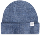 Norse Projects Men's Wool Watch Cap in Calcite Blue