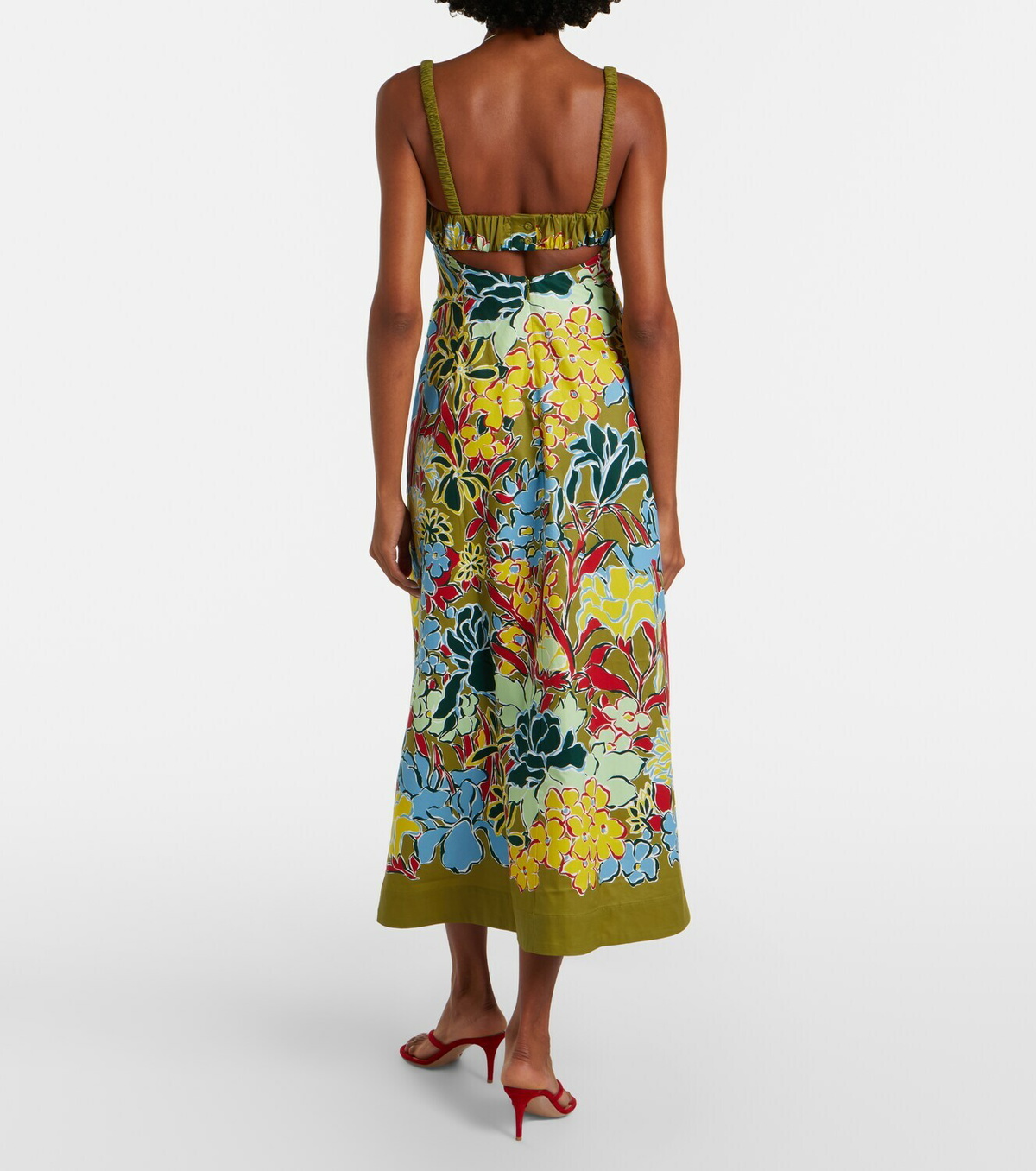 Alémais Solstice floral cotton midi dress