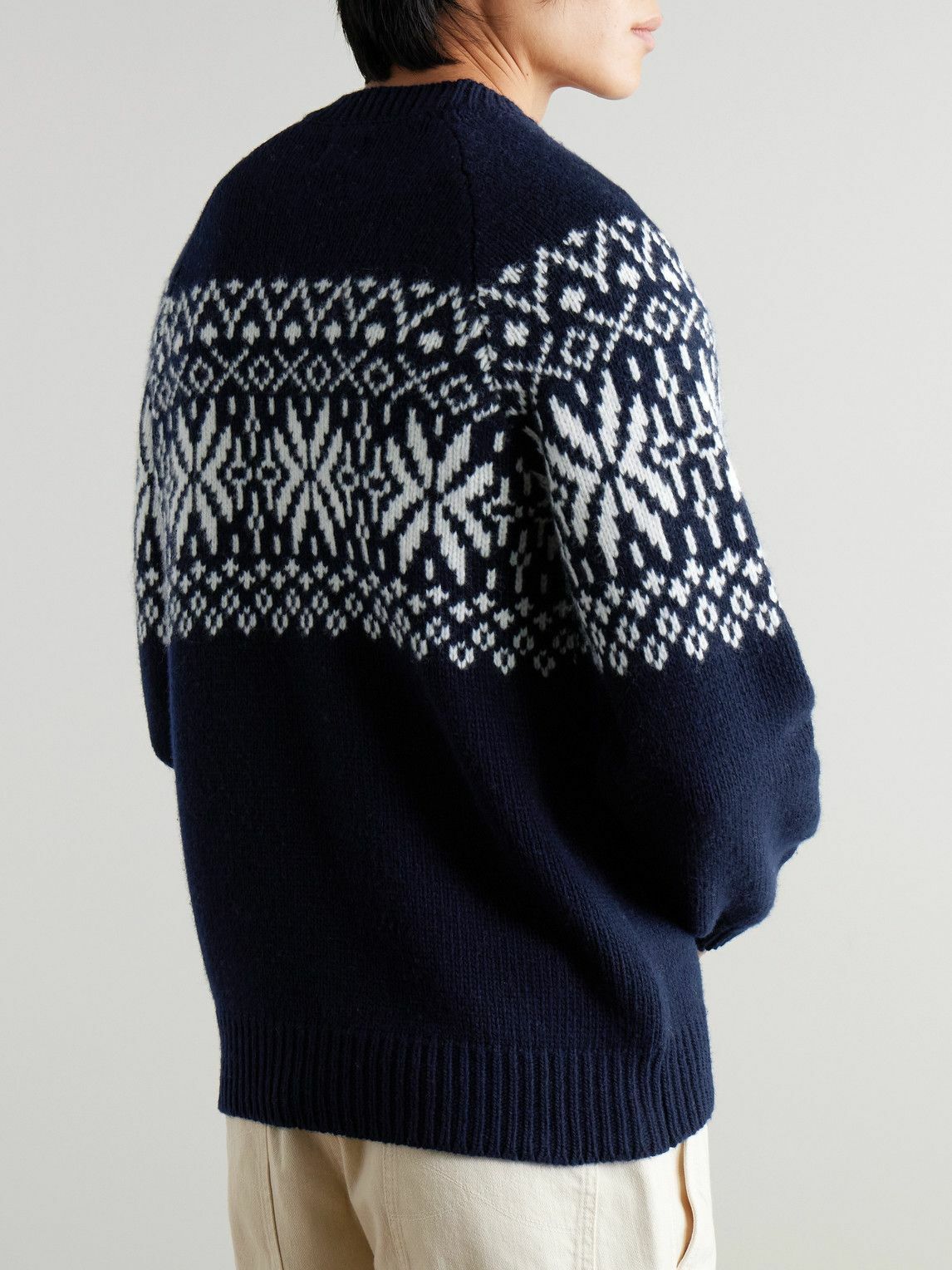 Kingsman - Fair Isle Wool Sweater - Blue