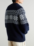 Kingsman - Fair Isle Wool Sweater - Blue
