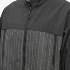 Comme des Garçons Homme Men's Striped Tech Track Jacket in Black/Grey