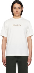 Burberry Off-White Surfer Knight Cotton T-shirt