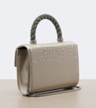 Roger Vivier Envelope embellished satin top-handle bag