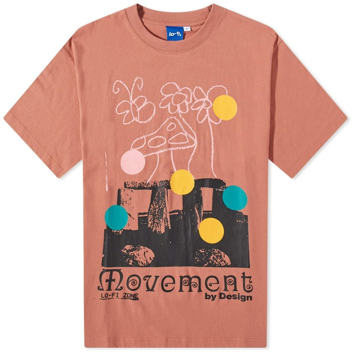 Photo: Lo-Fi Men's Movement By Design T-Shirt in Washed Wood