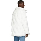 Maison Margiela White Recycled Nylon Glam Slam Puffer Coat