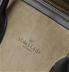 TOM FORD - Leather-Trimmed Suede Holdall - Brown
