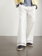 Golden Goose - Super-Star Distressed Full-Grain Leather Sneakers - Blue