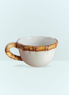 Les-Ottomans Set Of Two Bamboo Cappuccino Cups