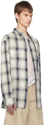 System Off-White & Navy Check Shirt