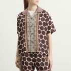 TOGA ARCHIVES Women's TOGA Inner Print Short Sleeve Shirt in Light Pink