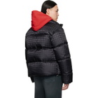 AMIRI Black MA Quad Jacquard Down Jacket