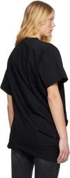 Charles Jeffrey LOVERBOY Black Topsy Turvy T-shirt